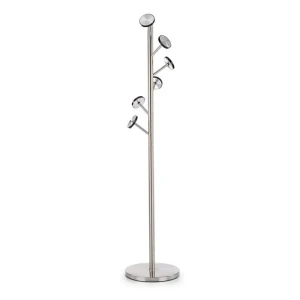Obešalnik VIDA . Praktičen obešalnik VIDA, primeren za vsak prostor. Narejen je iz nerjavečega jekla v srebrni barvi. Dimenzija : - Fi: 39 cm - V: 183 cm