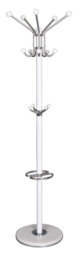 Praktičen kovinski obešalnik, primeren za vsak prostor. Na voljo je v dveh barvah. Barva: - Bela - Črna Material: - Kovina Višina: - 176 cm Teža: - 6,2