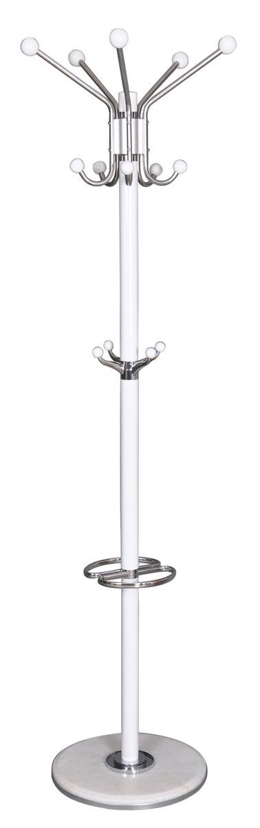 Praktičen kovinski obešalnik, primeren za vsak prostor. Na voljo je v dveh barvah. Barva: - Bela - Črna Material: - Kovina Višina: - 176 cm Teža: - 6,2