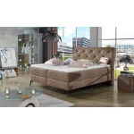 Oblazinjena postelja ATOL 1 160x200 . Moderna udobna postelja ATOL 1 160X200 vam bo zagotovila miren spanec. Postelja ima dva ločena predala za shranjevanje