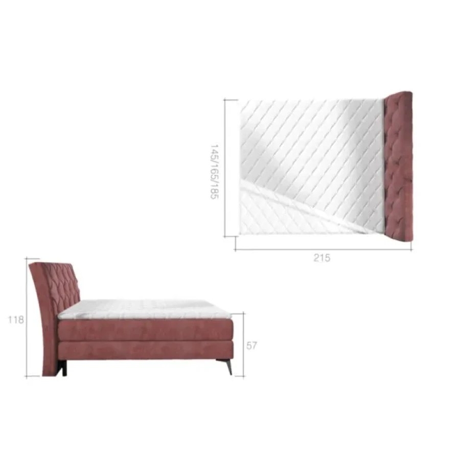 Oblazinjena postelja ATOL 2 160x200 - slika 10
