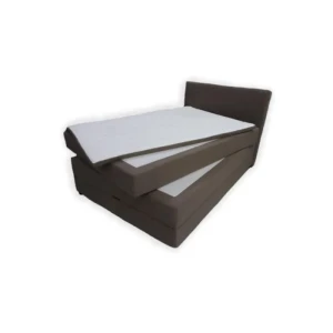 Oblazinjena postelja ETOS . Oblazinjena postelja ETOS je udobna in moderna postelja s prostorom za shranjevanje. Dobavljiva je v dveh dimenzijah. Tkanina je