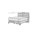 Oblazinjena postelja FIRA je opremljena z vzmetnico, ki podpira vaše telo v vsakem trenutku. Gre za udobno in praktično vzmetnico, saj ima snemljivo