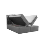 Oblazinjena postelja KING 4 . Udobna in kvalitetna postelja KING vam bo zagotovila miren spanec. Postelja ima dva dvižna ločena predala za shranjevanje