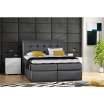 Oblazinjena postelja KING 6 . Udobna in kvalitetna postelja KING vam bo zagotovila miren spanec. Postelja ima dva dvižna ločena predala za shranjevanje