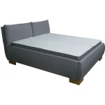 Oblazinjena postelja KNEZ . Kvalitetna postelja KNEZ vam bo zagotovila miren spanec. Narejena je iz mehke tkanine. Pod posteljo sta dva prostora za