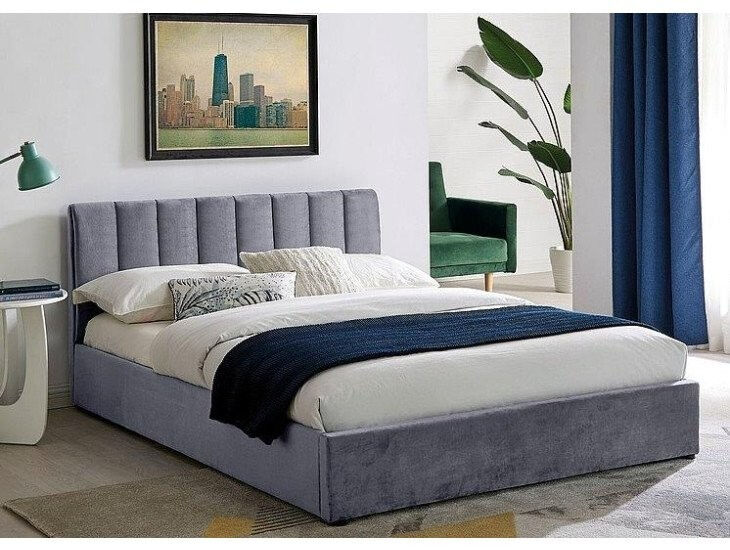 Tapecirana postelja LEV je narejena iz kvalitenih materialov in vsebuje predal. Postelja vključuje okvir iz upognjenih četvic, vgrajenih v elastične