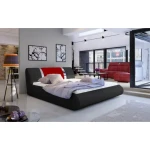 Oblazinjena postelja NELI 160x200 . Moderna udobna postelja NELI vam bo zagotovila miren spanec. Dobavljiva je v več barvah umetnega usnja. Postelja ima