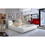 Oblazinjena postelja NELI 160x200 . Moderna udobna postelja NELI vam bo zagotovila miren spanec. Dobavljiva je v več barvah umetnega usnja. Postelja ima