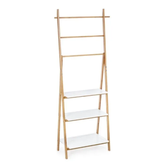 Odprti poličnik AUDREY Odprti poličnik AUDREY . Odprti poličnik AUDREY je narejen iz lesa in ima lesene bele mat poličke. S svojo enostavno obliko a hkrati eleganco doda vsakemu