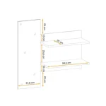 Ogledalo za predsobo BENO je elegantno ter atraktivno. Moderen dizajn v barvi svetlega hrasta se bo podal v vsak prostor. Ogledalo je praktično za uporabo,