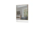 Ogledalo za predsobo VIŠNJA . Ogledalo VIŠNJA pravokotne oblike z lesenim okvirjem. Dobavljivo je v hrast / bela visoki sijaj barvi. Dimenzije: - Š: 63 cm x