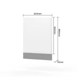 Ogledalo za predsobo VIŠNJA . Ogledalo VIŠNJA pravokotne oblike z lesenim okvirjem. Dobavljivo je v hrast / bela visoki sijaj barvi. Dimenzije: - Š: 63 cm x