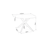 Okrogla jedilna miza LIRKA - slika 10