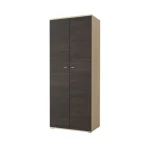 Omara LEONIDA . Omara LEONIDA je zelo elegantna in stabilna. Primerna je za vsako dnevno sobo. Korpus omare ja v barvi svetlega hrasta, fronta pa je v barvi