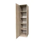 Omara SARA 3 je primerna za vse prostore. V notranjosti omare so police. Dobavljiva je v barvi hrast sonoma. Narejena je iz laminirane plošče debeline 16 mm