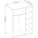 Omara SVAS3 2 . Omara SVAS3 2 je praktična in kvalitetna omara za shranjevanje vaših stvari. Narejena je v EU in je enostavna za montažo. Omara ima štiri