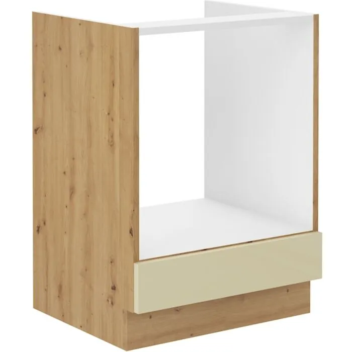 Omara za vgradno pečico TISA 60D . Kuhinjo TISA je možno naročiti v kompletu (kuhinjska bloka TISA) ali pa po posameznih elementih po vaši izbiri. Omara za