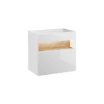 Omarica pod umivalnikom BAM 60D bela . Kopalniški blok BAM je možno naročiti v kompletu (kopalniški bloki BAM mint in BAM bela) ali pa po posameznih