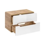 Omarica pod umivalnikom BUBA 80D 2P . Kopalniški blok BUBA je možno naročiti v kompletu (kopalniški bloki BUBA) ali pa po posameznih elementih po vaši