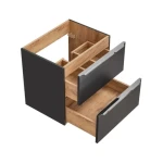 Omarica pod umivalnikom CAP 60D črna . Kopalniški blok CAP črna je možno naročiti v kompletu (kopalniški bloki CAP) ali pa po posameznih elementih po