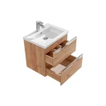 Omarica pod umivalnikom CAP 60D hrast . Kopalniški blok CAP hrast je možno naročiti v kompletu (kopalniški bloki CAP hrast) ali pa po posameznih elementih