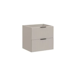 Omarica pod umivalnikom ILONA 60D . Omarica pod umivalnikom ILONA 60 v kašmir barvi. Narejena je iz laminirane plošče debeline 16mm. Vsebuje mehko