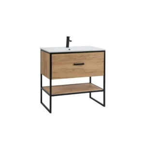 Omarica pod umivalnikom KLIN 80D . Kopalniški blok KLIN je možno naročiti v kompletu ali pa po posameznih elementih po vaši izbiri. Omarica pod umivalnikom