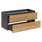 Omarica pod umivalnikom MOTO 120D . Kopalniški blok MOTO je možno naročiti v kompletu ali pa po posameznih elementih po vaši izbiri. Omarica pod