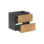 Omarica pod umivalnikom MOTO 60D . Kopalniški blok MOTO je možno naročiti v kompletu ali pa po posameznih elementih po vaši izbiri. Omarica pod umivalnikom