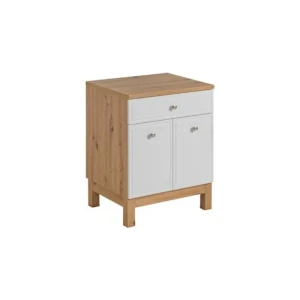 Omarica pod umivalnikom SAMSEA 60D . Iz posameznih elementov serije SAMSEA si lahko sestavite kopalniški blok po lastnih željah. Omarica pod umivalnikom