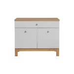 Iz posameznih elementov serije SAMSEA si lahko sestavite kopalniški blok po lastnih željah. Omarica pod umivalnikom SAMSEA 90D je eleganten kos pohištva za