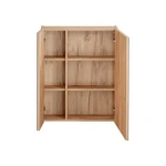 Omarica z ogledalom CAP 60G hrast . Kopalniški blok CAP hrast je možno naročiti v kompletu (kopalniški bloki CAP hrast) ali pa po posameznih elementih po