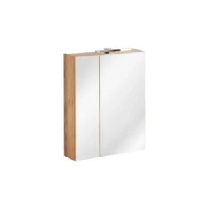 Omarica z ogledalom CAP 60G hrast . Kopalniški blok CAP hrast je možno naročiti v kompletu (kopalniški bloki CAP hrast) ali pa po posameznih elementih po