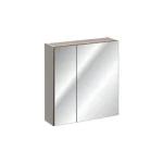 Omarica z ogledalom KROKI 60 . Omarica z ogledalom KROKI 60 je narejena iz kvalitetne laminirane plošče. Omarica z ogledalom dodatno optično poveča prostor