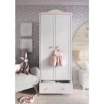 Otroška garderobna omara LINA . Otroška garderobna omara LINA je omara z dvema vratama, zasnovana za vse deklice ki si želijo biti princeske. V notranjosti