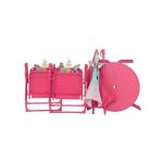 OTROŠKI KAMP STOL DECORIS OTROŠKI SET UNICORN MIZA, 2 STOLA, SENČNIK - slika 4