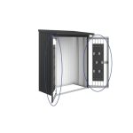 PAKET VRAT ZA REGAL ZA DRVA BIOHORT WOODSTOCK 138X175.5X150 CM