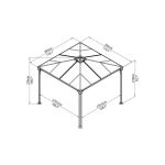 PAVILJON PALRAM PALERMO 3000 SIVA/BRONZA - slika 20