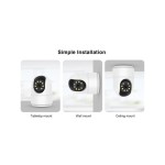 PAMETNA KAMERA ROBAXO RC994WS 3MP SMART 360 - slika 5