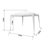 PAVILJON NATERIAL EORI II 295X295 BEL ZLOŽLJIV - slika 6