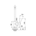 PIPA KUHINJSKA FRANKE SIRIUS L IZVLEČNA KROM - slika 6