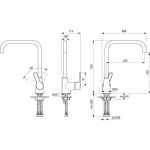 PIPA KUHINJSKA IDEAL STANDARD IDEALSTREAM - slika 4