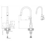 PIPA KUHINJSKA SINK SOLUTION EMA ČRNA - slika 4