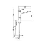 PIPA KUHINJSKA UNITAS INFINITY STOJEČA, 3 CEVI NIZKOTLAČNA IZVEDBA - slika 4
