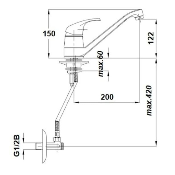 pipa-kuhinjska-unitas-simpaty-stojeca-2-cevi-kotna-ventila-436511-1 PIPA KUHINJSKA UNITAS SIMPATY STOJEČA, 2 CEVI KOTNA VENTILA - slika 4