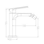 PIPA ZA BIDE BLITZ VIVA 1705 BETON - slika 10