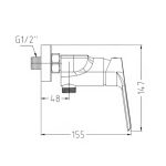 PIPA ZA TUŠ BLITZ VIVA 1717 LES + TUŠ ROČKA, CEV, NOSILEC - slika 8