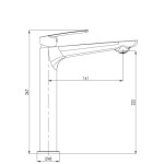 PIPA ZA UMIVALNIK BLITZ EDDY 2201 XL ČRNA - slika 7