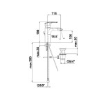 PIPA ZA UMIVALNIK UNITAS ELITE, STOJEČA E10, ZG. DEL SIFONA, KOTNI VENTILI - slika 4
